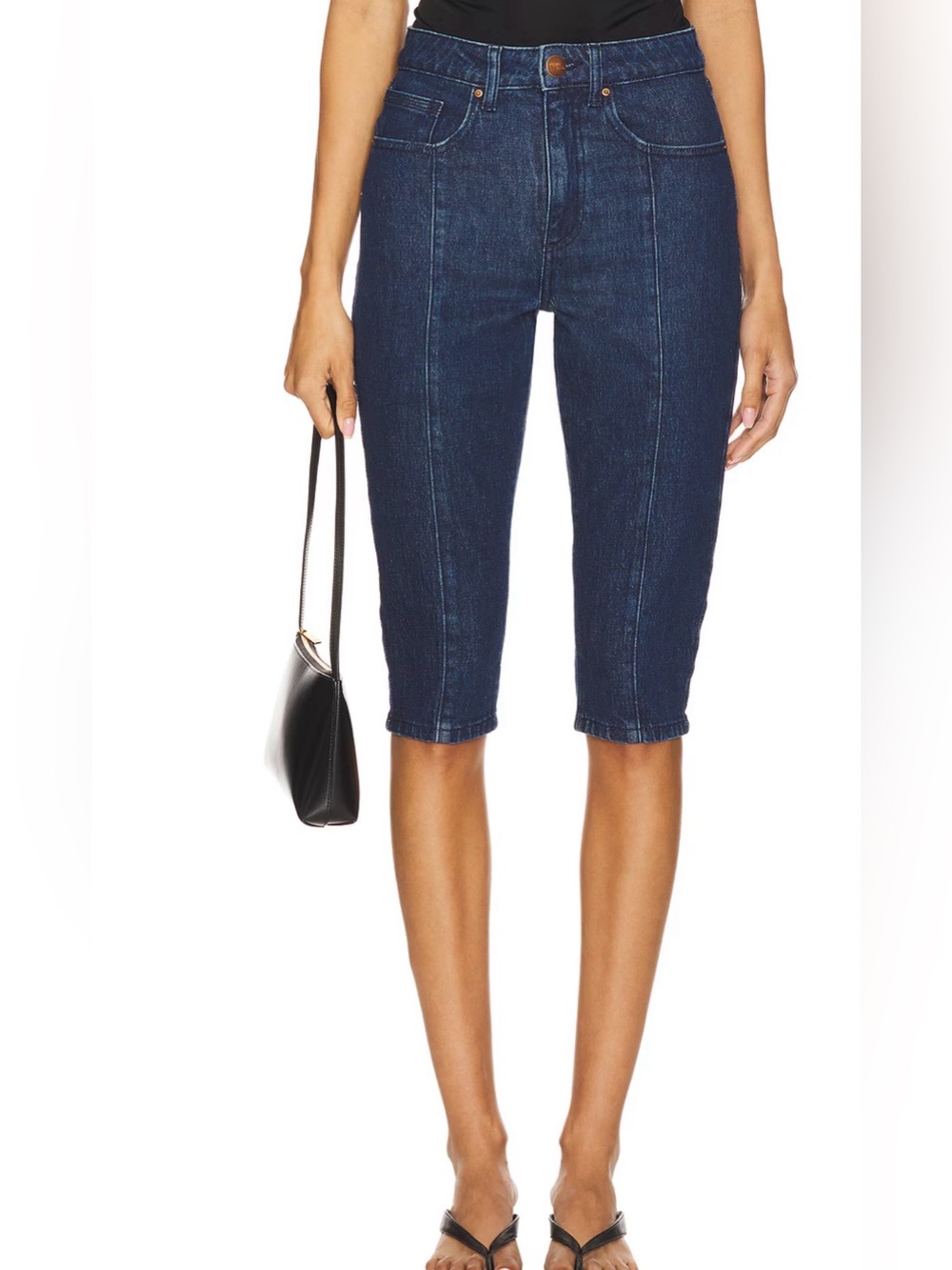 NWT Seventy + Mochi x Free People Cali Capri in Dark Americana Size 31